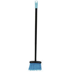 Impact® Lobby Dust Pan Broom, 36.86", Black/Blue, 12/Carton