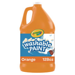 Crayola® Washable Paint, Orange, 1 gal Bottle