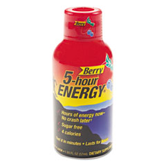 hour ENERGY® Energy Drink, Berry, 1.93oz Bottle, 12/Pack