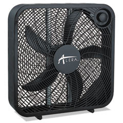 Alera® 3-Speed Box Fan, Black