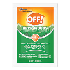 OFF!® Deep Woods Towelettes, 12/Box, 12 Boxes/Carton