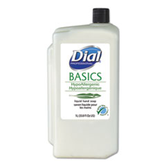 Dial® Professional Basics Liquid Hand Soap Refill for 1 L Liquid Dispenser, Fresh Floral, 1 L, 8/Carton