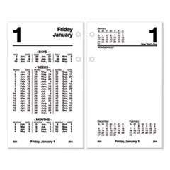 AT-A-GLANCE® Financial Desk Calendar Refill, 3.5 x 6, White Sheets,