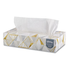 White Facial Tissue, 2-Ply, White, Pop-Up Box, 125 Sheets/Box