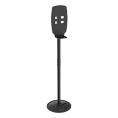 Kantek Floor Stand for Sanitizer Dispensers, Height Adjustable from 50" to 60", Black