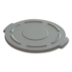 Impact® Value-Plus Gator Container Lids, For 20 gal, Flat-Top, 20.4" Diameter, Gray