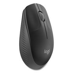 Logitech® M190 Wireless Optical Mouse, 2.4 GHz Frequency/33 ft Wireless Range, Left/Right Hand Use, Black/Gray