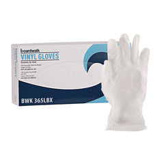 Boardwalk® General Purpose Vinyl Gloves, Powder/Latex-Free, 2.6 mil, Large, Clear, 100/Box