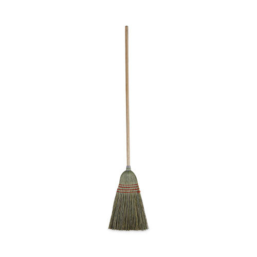 Boardwalk® Maid Broom, Plastic Bristles, 54" Overall Length, Dozen