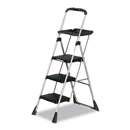 Cosco® Max Work Platform, 55" Working Height, 225 lb Capacity, 3 Steps, Steel, Black